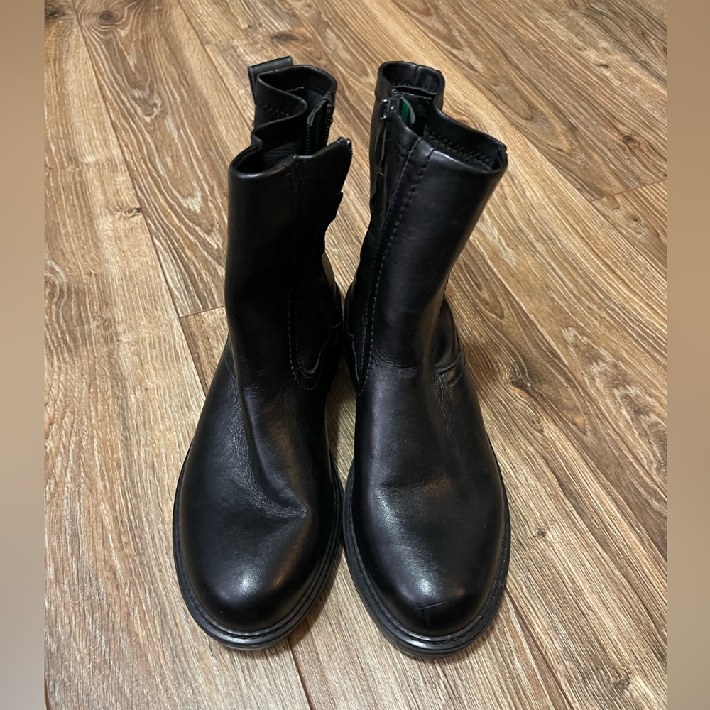 Franco Sarto Black Combat & Moto Boots